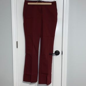 Express Columnist dress pants. Maroon. Size 8. NWT.